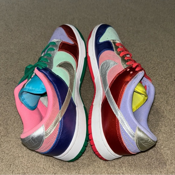 Nike Dunk Low DN0855-600 Sunset Pulse Women’s Sneaker Shoe Size 11.5 Multicolor - Picture 9 of 12
